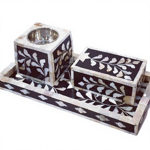Royal Mirage Handmade MOP Mabkhara Burner Premium Decorative Shell Inlay Religious Eco-Friendly Sandalwood Ramadan Eid <b>Home</b> - Product Image 1