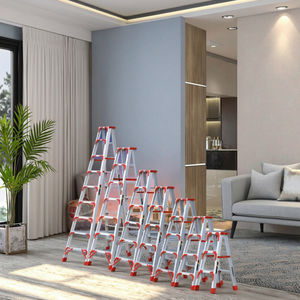<span class=keywords><strong>Escalera</strong></span> Telescópica Plegable Multifuncional Moderna de Aleación de Aluminio con Diseño Espiga, Reforzada, de Doble Cara, con Capacidad de Carga de 150 kg para Exteriores - Product Image 1