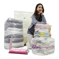 Aibaker Vente en gros Vêtements sans pompe Compressed Space Saver Sealer Home Storage Cube Vacuum Storage Bag for Clothes and quilts