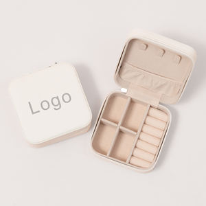 Personalizado respetuoso con el medio ambiente portátil elegante cremallera collar cajas de almacenamiento de joyas Flexible 5mm tolerancia dimensional Logo embalaje - Product Image 1