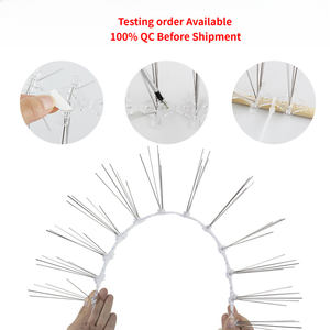 Dispositif anti-oiseaux en acier inoxydable antirouille de 48 cm en stock, facile à assembler soi-même pour les bâtiments résidentiels et commerciaux - Product Image 1