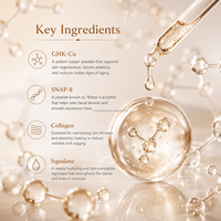 Set Perawatan Kulit Copper Peptide GHK-Cu SNAP 8: Pembersih, Toner, Serum, Lotion, Krim, Perawatan Wajah, Mengencangkan, Melembapkan, Rangkaian Perawatan Kecantikan