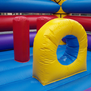 15 X 13 ft <strong>Magic</strong> Brick Castle Inflatable Bouncer With Pillars N Obstacles Inside for Children From Guangzhou Inflatables Factory - Product Image 3