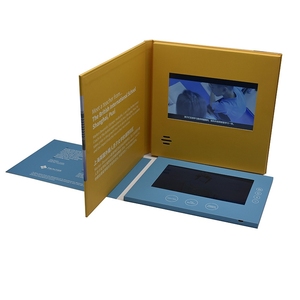 Tùy chỉnh video Brochure 4.3inch 5inch 7inch 10 inch HD LCD video Thiệp mời video thiệp chúc mừng - Product Image 5