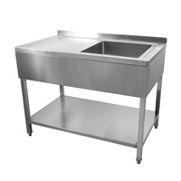 Table de préparation en acier inoxydable pour cuisine commerciale T2G avec étagère inférieure réglable, couleur argent, modèle 01