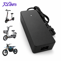 Chargeur de batterie au lithium 72V 2A de remplacement compatible avec les scooters électriques Kaabo Dualtron Wolf Warrior 72 volts, adaptateur secteur CE/FCC
