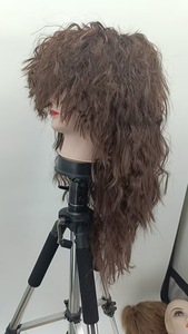 Disfraz Peluca 80s Pelucas Disfraces de Halloween <span class=keywords><strong>Hombre</strong></span> Rock Hairpiece Long Curly Punk Heavy Metal <span class=keywords><strong>Mullet</strong></span> Peluca - Product Image 6