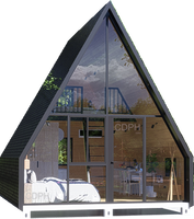 Maisons préfabriquées, villas, conteneurs, cabanes en A, maisons en acier léger
