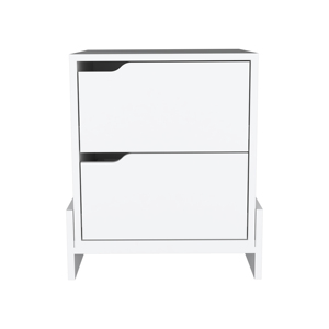 โต๊ะข้างเตียงลุสพร้อมลิ้นชัก 2 ช่อง ที่เก็บของทันสมัยสำหรับห้องนอน - Product Image 2