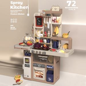 Ensemble de <span class=keywords><strong>cuisine</strong></span> pour enfants de 93 cm, jouets alimentaires pour filles européennes, jeu de simulation, grande <span class=keywords><strong>cuisine</strong></span> pour enfants <span class=keywords><strong>avec</strong></span> son et lumière, pulvérisation - Product Image 3