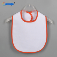 Nouveau design, bavoir pour bébé en tissu à sublimation avec fermeture auto-agrippante, vente en gros
