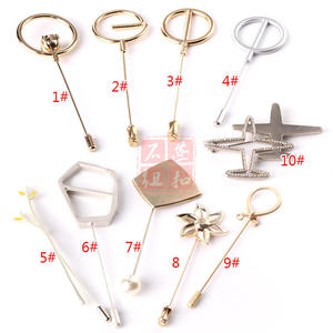 Fashion Brooch Pins Gold Plated Zinc Alloy Star Shape Daily Wear Decorative Accessories - Product Image 1