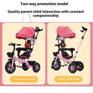 Disponibile all'ingrosso: Triciclo leggero grande per bambini, bicicletta per neonati, passeggino per bambini da 6 mesi a 5 anni - Product Image 2
