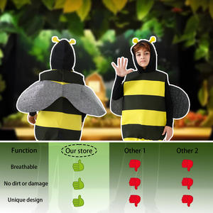 Costume da Animale Fantastico per Bambini, Travestimento da Ape per Halloween, Costume da Mascotte per Bambini - Product Image 4