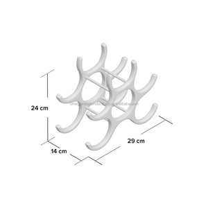 Vente chaude 6 Bouteille De Table Casier À Vin Durable En Métal/Acier Porte-Vin pour Bar & Hôtels Whisky & Beer Stockage Barware - Product Image 5
