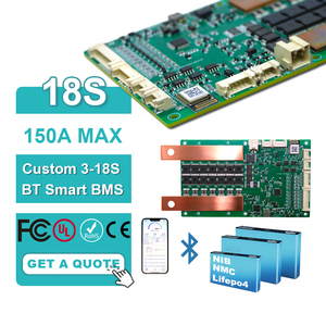 KLS-484 BMS intelligent 3S 6S 12S 18S, charge/décharge maximale de 150A, communication RS485/CAN/BT, pour <span class=keywords><strong>moto</strong></span> électrique/vélo électrique/ESS - Product Image 1