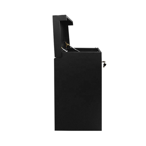 Thời tiết màu đen ngoài trời mini hộp thư Mỹ bưu kiện thả hộp với sự kết hợp khóa chống trộm Hộp Thư đứng - Product Image 6