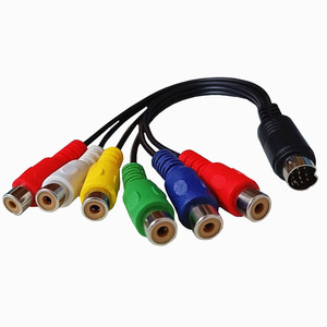 S-Video 10pin để 6 RCA nữ Cáp <span class=keywords><strong>RGB</strong></span> thành phần <span class=keywords><strong>Composite</strong></span> chuyển đổi cáp 30cm - Product Image 5