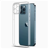 Coque de téléphone portable transparente en TPU souple antichoc et anti-traces de doigts pour iPhone 17 18, design personnalisable par moulage par injection