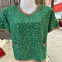 3.5 Dollar modèle WYF010 décontracté hauts été grande taille bureau uniforme en gros col rond élégant Blouses chemises et chemisiers pour dame