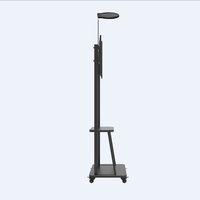 Soporte de TV WM007-5 de Alta Resistencia de 70 kg con Soporte para Proyector Vesa 600x600 mm, Soporte para TV con 2 Pantallas LCD LED de 32 a 70 Pulgadas