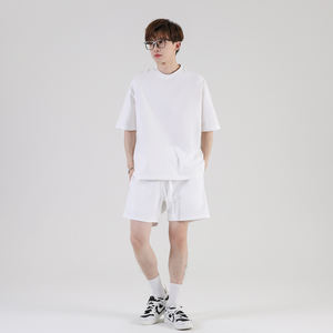 T-shirt surdimensionné 100% coton pour homme poids lourd 300gsm impression de logo personnalisé grandes tailles manches courtes de haute qualité - Product Image 4