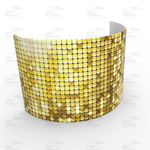 Cabina <span class=keywords><strong>de</strong></span> fachada <span class=keywords><strong>de</strong></span> DJ para eventos, diseño <span class=keywords><strong>de</strong></span> brillos dorados y plateados <span class=keywords><strong>de</strong></span> instalación rápida en 5 minutos - Product Image 2