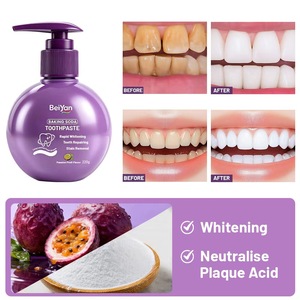 Beiyan Pasta Dental Herbal Personalizada de 220g con Bicarbonato de Sodio y Sabor Frutal para Blanqueamiento Rápido, Aliento Fresco y Limpieza Bucal para Uso Doméstico - Product Image 2