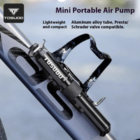 TOSUOD pompa sepeda listrik Mini portabel, pemompa Aluminium tekanan tinggi untuk sepeda jalan dan gunung dengan katup Schrader