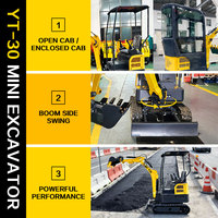 Offre Spéciale Mini-Excavatrice sur Chenilles 1,5 Tonne à Haute Efficacité avec Moteur EPA, Godet Inclinable, Moteur Hydraulique Koop, Garantie 1 An, Personnalisable
