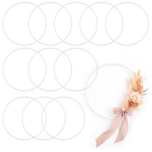 Cercles en métal faits à la main pour artisanat, macramé, attrape-rêves, centres de table floraux, cercles de mariage, couronnes DIY - Product Image 1
