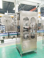 Machine d'étiquetage automatique électrique à haute vitesse pour manchons rétractables, avec contrôle PLC et tunnel de rétraction à vapeur/chauffage, pour bouteilles, canettes et verre de qualité alimentaire