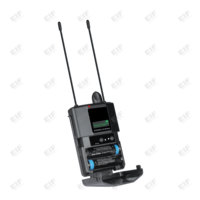 Système de monitoring intra-auriculaire sans fil professionnel EIF AC-220 UHF, double canal, codage numérique stéréo, haute performance, portée de service de 50 m