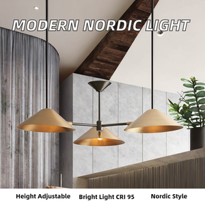 Plafonnier décoratif moderne de style nordique, mini en laiton, hauteur réglable, pour salon, installation facile, vente chaude en usine - Product Image 2