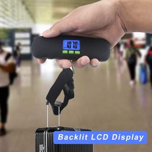 Digitale Gepäckskala Koffergewicht mit Rückgrundbeleuchtung 110 Pfund/50 kg Klammer und Riemen präzise tragbare Gepäckgewichtsklasse - Product Image 5