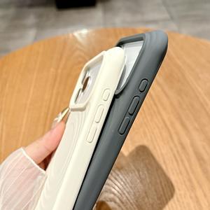 Funda de TPU magnética con patrón de onda para Apple para 17, funda protectora resistente a caídas de cuatro esquinas de silicona líquida de Color sólido para Apple - Product Image 3