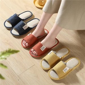 Cotton and Linen Soft Soled <b>Slippers</b> Indoor Floor Non-slip Winter House <b>Slippers</b> - Product Image 1