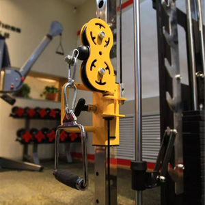 เครื่อง Maquina SMITH Para gimnasio USA เครื่องสำหรับออกกำลังกายฟิตเนสแบบครบวงจรสีแดงทนทาน - Product Image 5