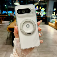 Nouvel Arrivage Coque de téléphone givrée avec anneau magnétique de chargement sans fil et support pour Google Pixel 10 9 8 7 6 Pro XL 10A 9A 8A 7A