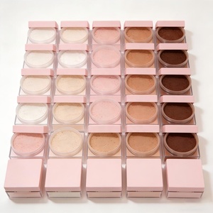 Polvo Mineral de Plátano con Logotipo Personalizado, Polvo Fijador Rosa, Marca Privada, Maquillaje Vegano <span class=keywords><strong>para</strong></span> Rostro, 30g, OEM, Polvo Fijador Translúcido Suelto - Product Image 1