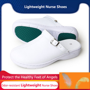 Scarpe da Infermiere in Vera Pelle Bianche con Punta in Acciaio Resistenti all'Usura Antiscivolo per <span class=keywords><strong>Ospedale</strong></span> - Product Image 4