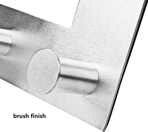 แขวน Rack Organizer เหล็ก Overdoor หลังสแตนเลสผู้ถือผ้าขนหนูกว่าตะขอประตู - Product Image 5