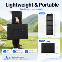 Panneau solaire monocristallin portable et pliable de 200W avec surface étanche pour le camping, les camping-cars, les voyages et l'alimentation hors réseau - Vente en gros