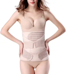 Women 3 in 1 Postpartum Abdominal Pelvic Binder Girdle Belly Band Support Post Surgery Recovery Belt Wrap