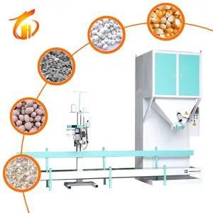 High Precision 25kg 50kg Grain Bag Packaging Stitching Rice Sugar Weighing Plastic Pellet granule automatic packaging machine