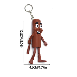 Figurine articulée Tralalero tendance 2025 pour tout-petits, décoration de bureau, ornement, poupée amusante pour porte-clés 3D - Product Image 3