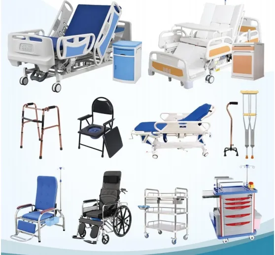 2024 नई शैली सीई आईएसओ फर्नीचर अस्पताल उपकरण मैनुअल मेडिकल बेड