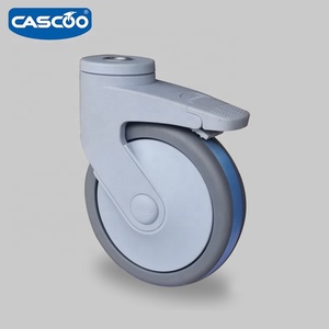 CASCOO Krankenhaus bett Zentral verriegelung <span class=keywords><strong>TPR</strong></span> ICU Bett rollen für elektronische Bett gießer - Product Image 3