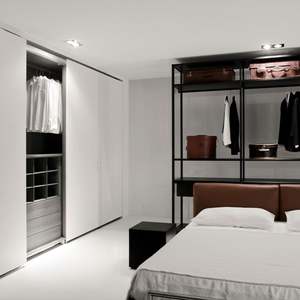 Armoire coulissante modulaire en MDF Santopova, design moderne, avec miroir, placard sur mesure - Product Image 5