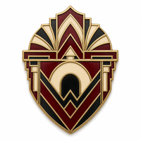 Broche personnalisée en métal, épingle en laiton avec fermoir papillon, options de taille et de forme, texte personnalisé pour les écoles et les articles promotionnels des clubs